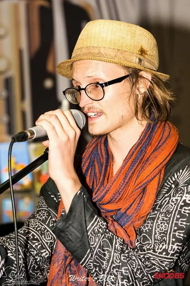 Calen Critchfield speaking at an event